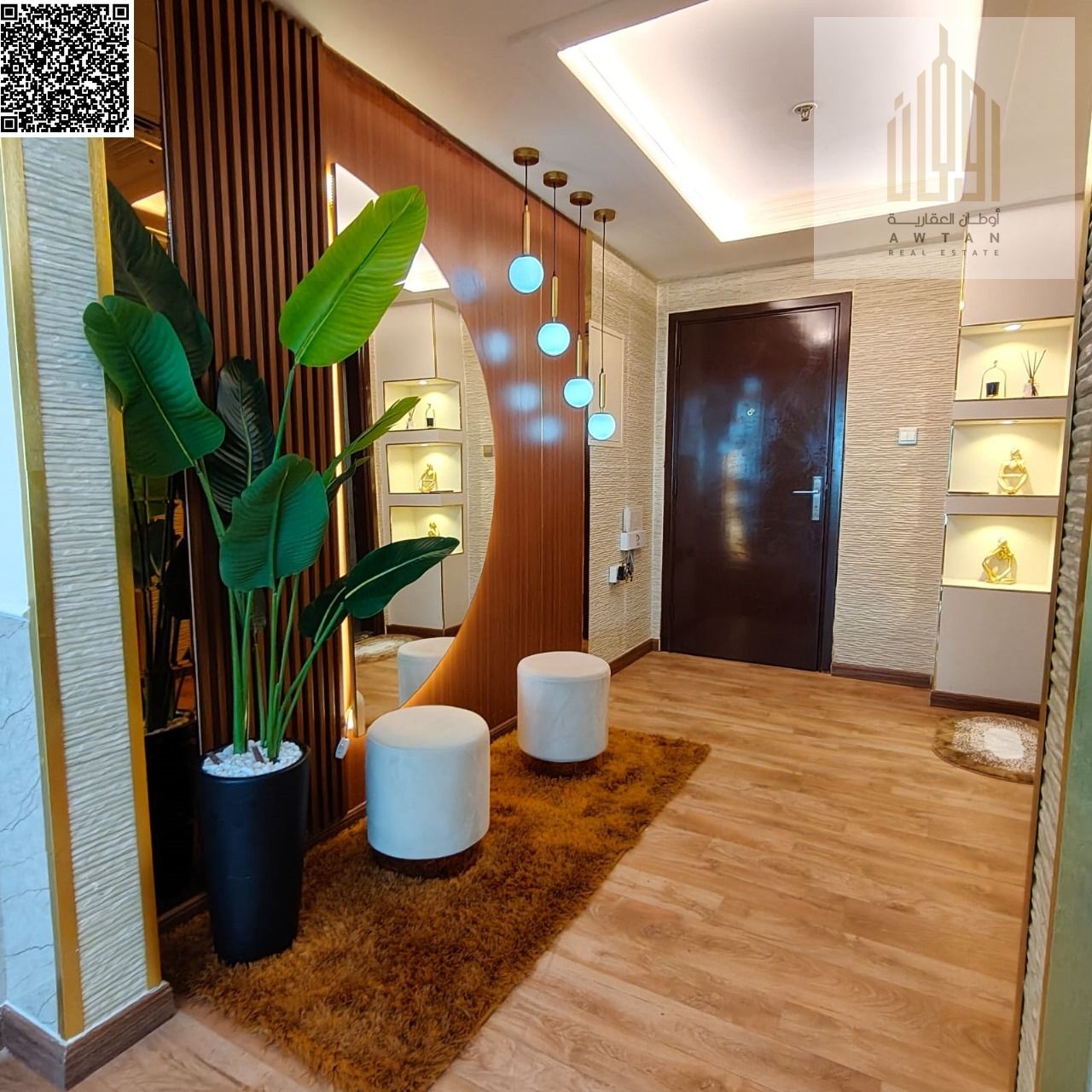 Furnished hotel apartment for sale, suitable for living or investment.