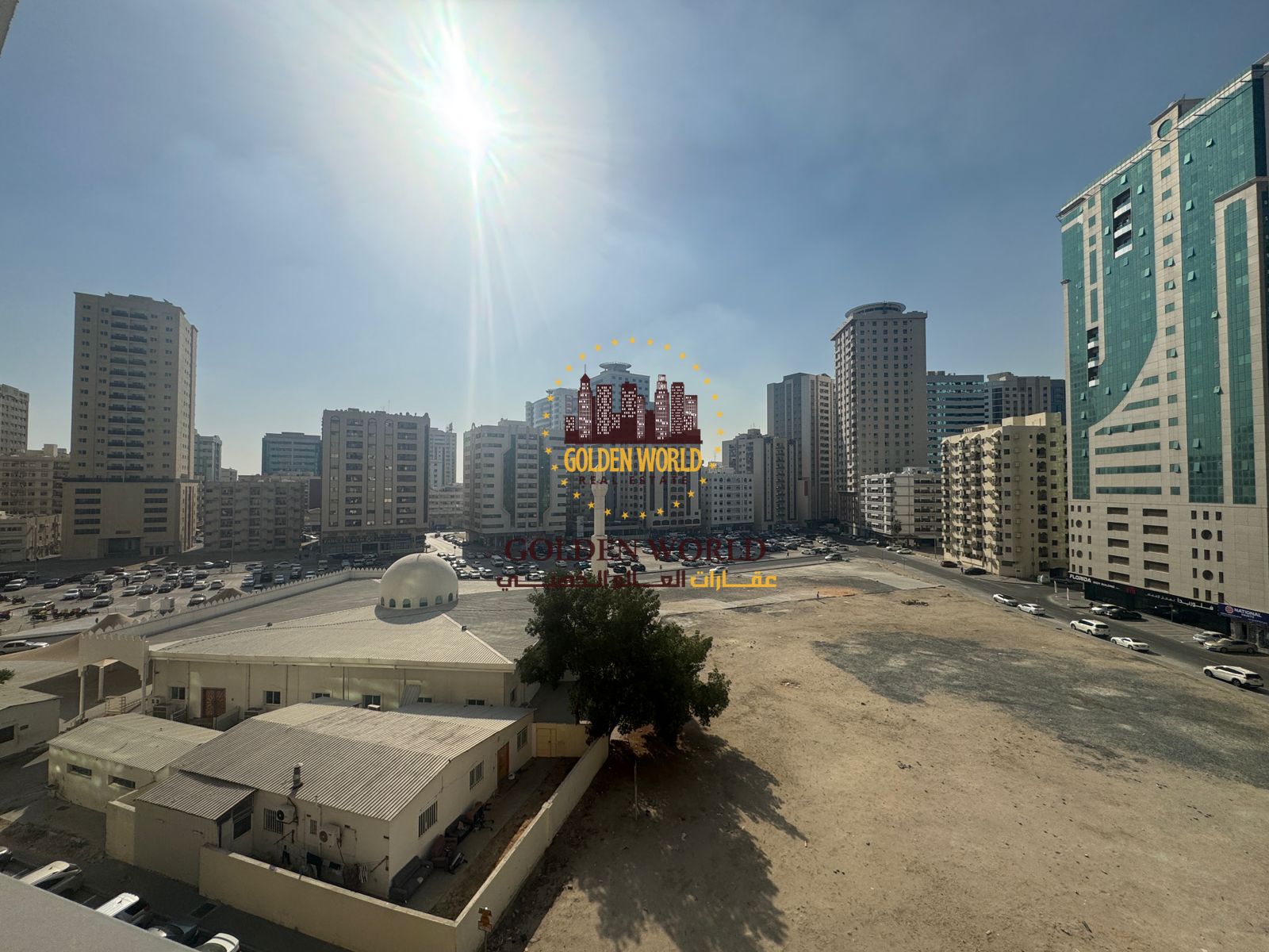 Spacious 2-Bedroom Apartment in Al Majaz 2 with Central AC, 24/7 Security, Central Gas, Clean, Family-Friendly, Close to Shops & Schools