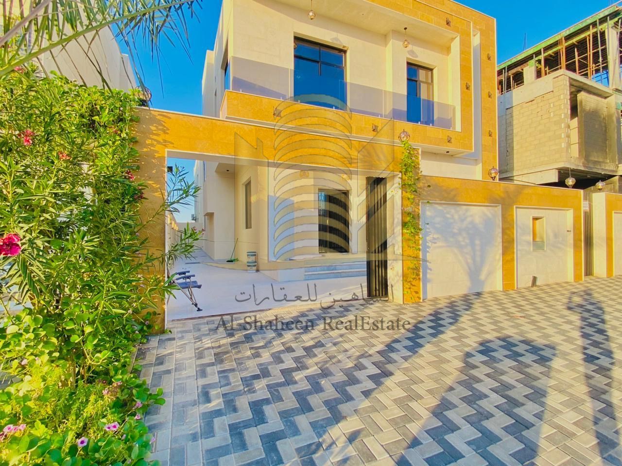Villa for sale in Ajman – Al Yasmin area Prime location close to all services and near Al Rahma Road, opposite the mosque Villa specifications: Ground + First • Consists of: 5 bedrooms + Majlis + Living room + Maid's room with modern amenities and ne