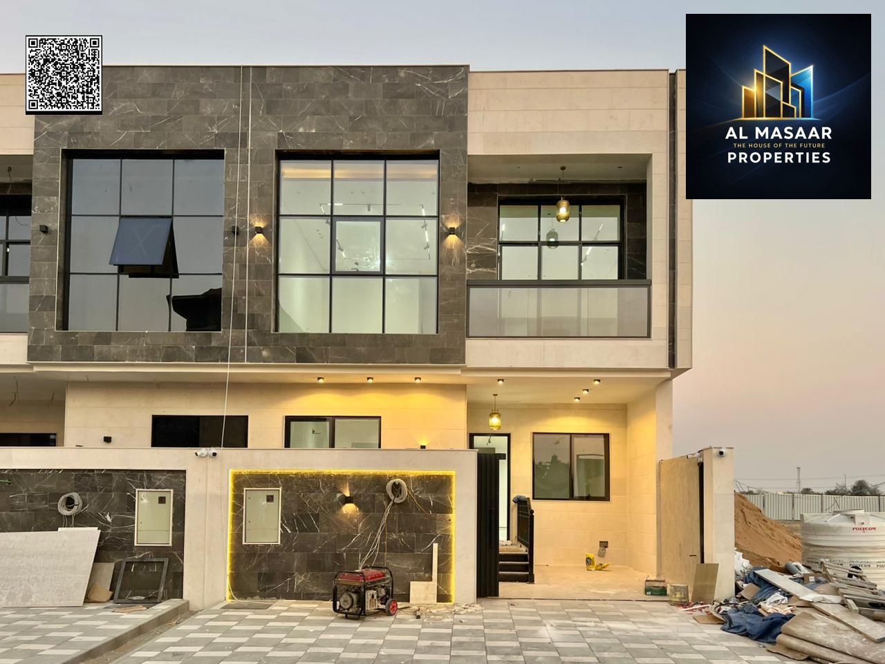 Own a villa with a price including registration and ownership fees. Two floors and a rooftop. Personalized finishing. Excellent location. The villa is