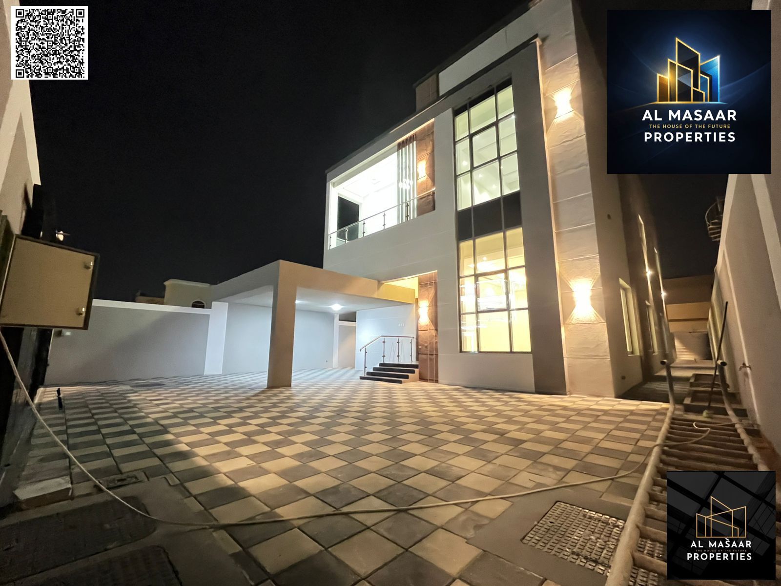 Luxury modern villa for sale, two floors and a roof, 4800 sq ft, high-end finishes, price includes air conditioning, freehold ownership for all nation