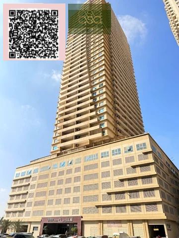 Empty one bedroom apartment with parking is available for rent in Lavender Tower Emirates City, Ajman