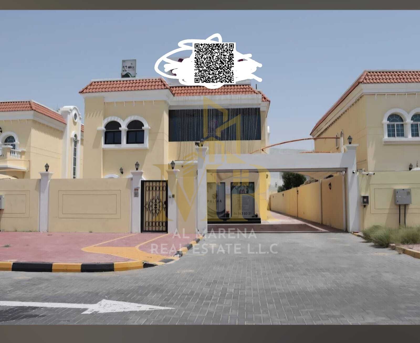 Villa for sale in Al Jurf, Ajman, suitable for residential or commercial use. 7860 sq ft, opposite Al Zorah project on Al Ittihad Street. Price includ