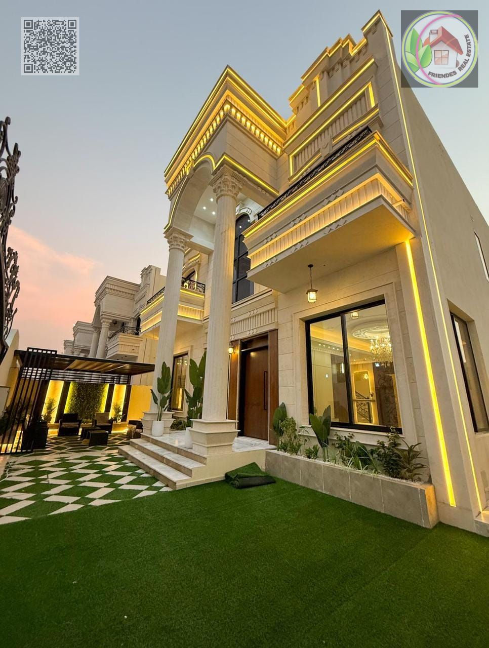 Villa with a distinctive classic design | Registration and ownership fees included | G+2 | Freehold ownership for all nationalities | No annual servic