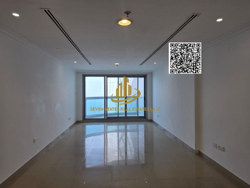 Enjoy a luxurious lifestyle in a spacious seafront apartment at Corniche Tower with full services and ultimate comfort