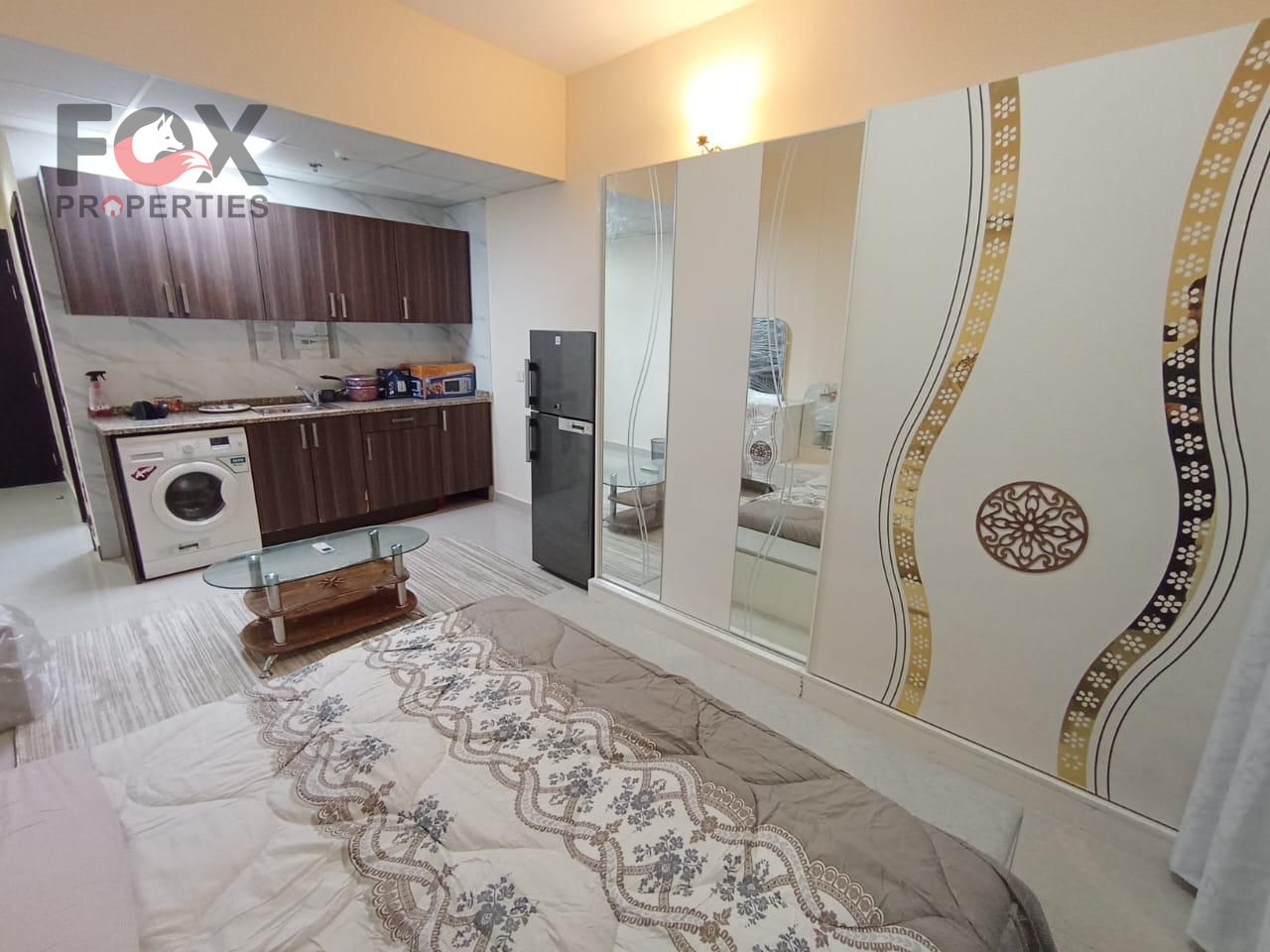 Studio apartment for rent in Tea Club, Rawda, Sheikh Ammar Street, balcony with open view, prime location