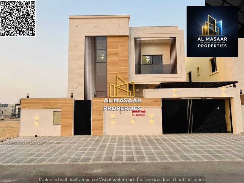 Modern, custom-finished villa for sale in Ajman. Freehold ownership for all nationalities and inheritable by children. Easy bank financing available.