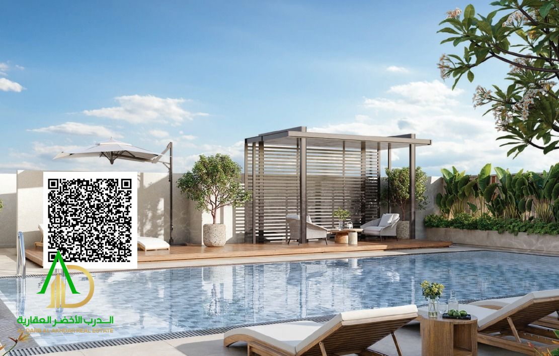 Own a luxury 1-bedroom apartment with stunning open views in Barajeel Tower B, Rashidiya 1, Ajman, featuring modern finishes, a flexible payment plan