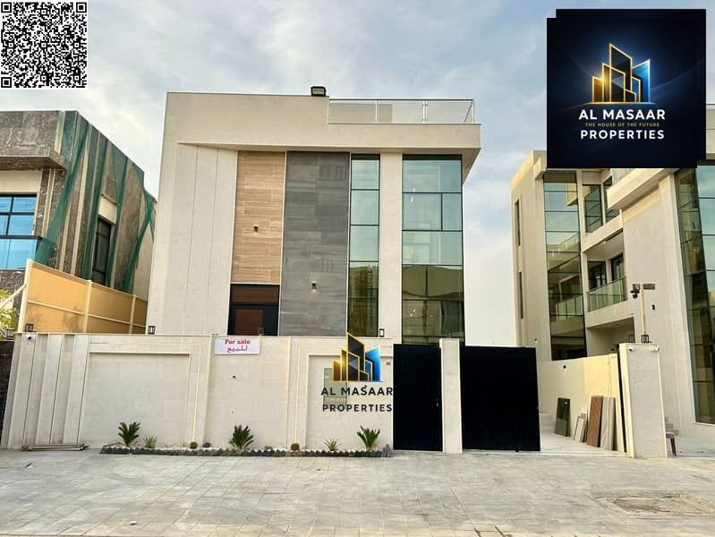 Modern two-story villa with a rooftop terrace and private pool. Super deluxe finishing. Freehold ownership for all nationalities.