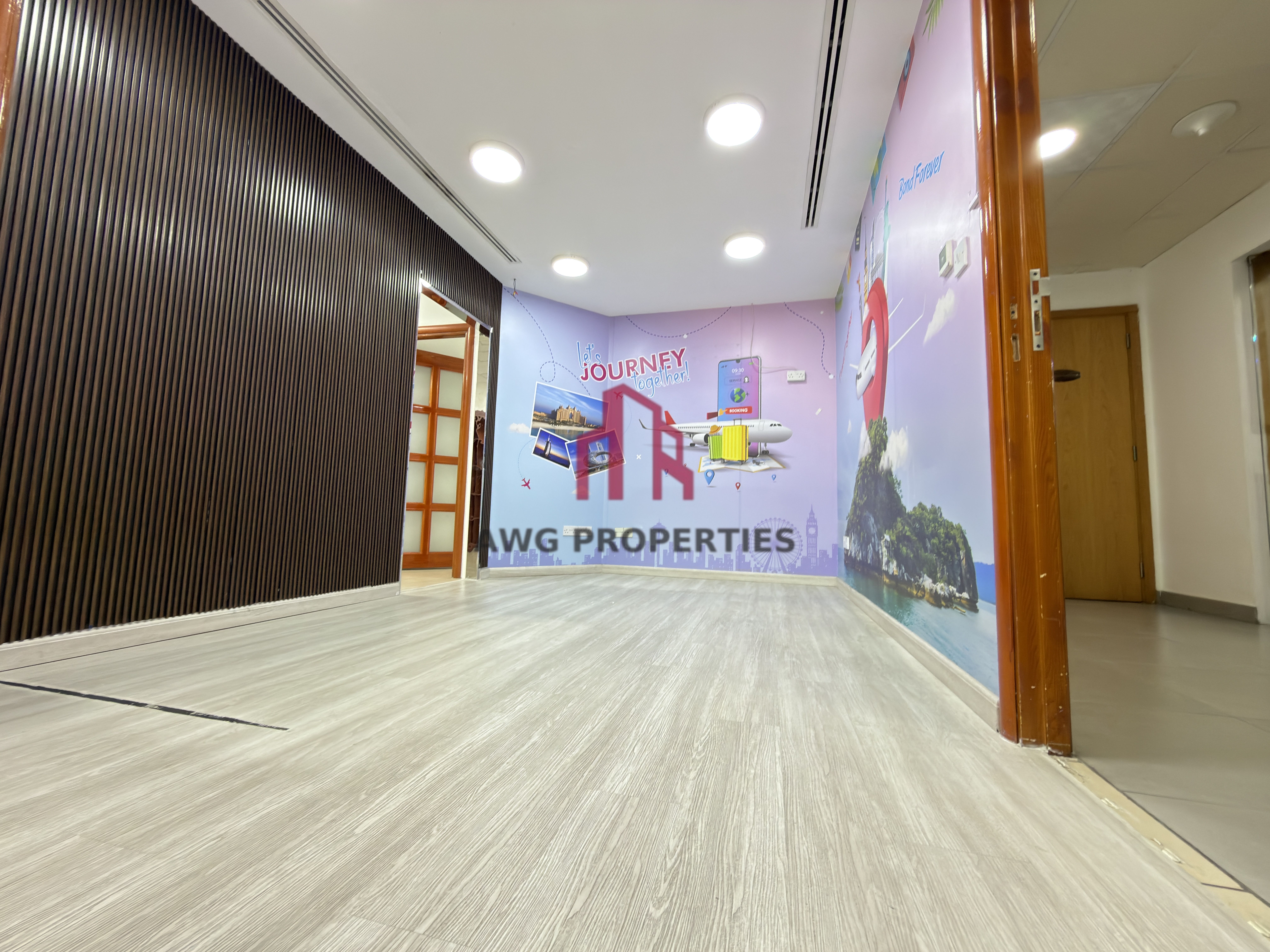 next to metro | Dewa and utilities free | Fitted office