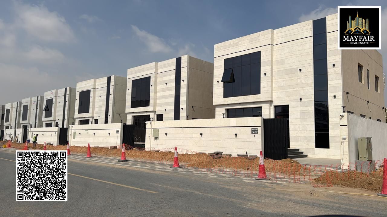 4 MASTER BEDROOM VILLA FOR SALE IN ONE OF THE MOST PRIME LOCATION IN HELIO 2 , AJMAN , SIKKA VILLA NEXT TO THE SERVICES , MODERN VILLA