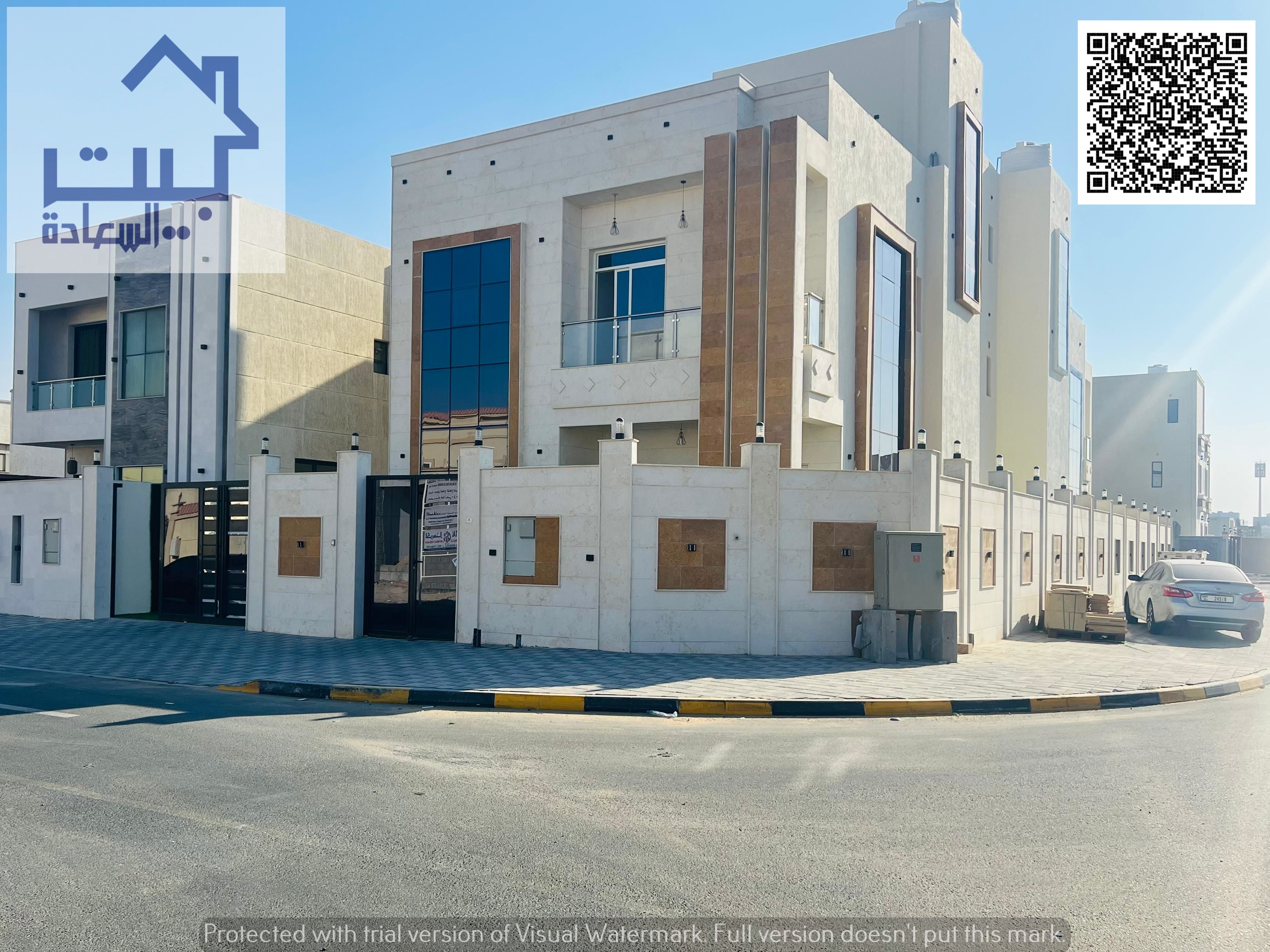 Your dream corner villa, two floors and a rooftop terrace, luxurious finishes, close to all services on Sheikh Mohammed Bin Zayed Road, bank financing