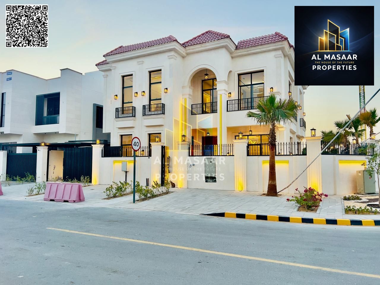 Own your dream villa in the heart of "Al Yasmin" Ajman. A luxurious villa with a modern design and an indoor swimming pool. Price includes electricity