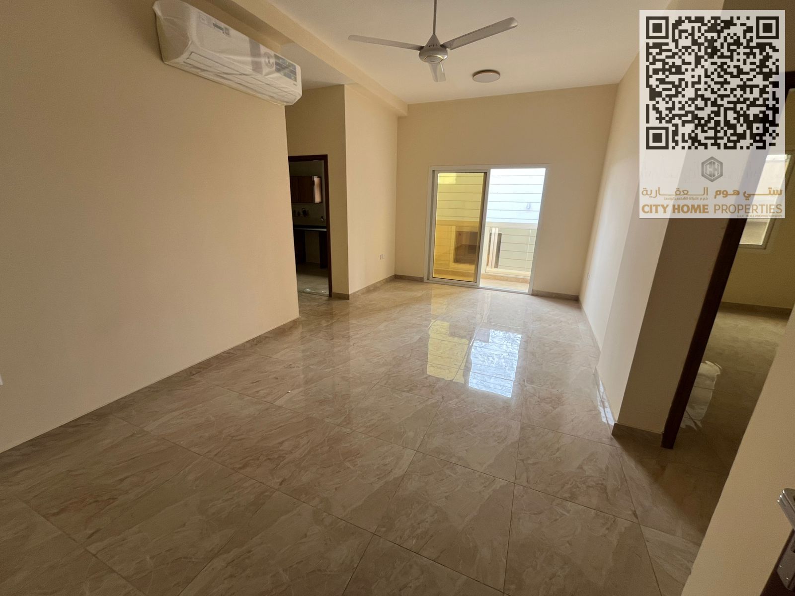 Special Apartment for Annual Rent – Al Jurf 3 | Ajman 2 bedrooms + living room – first tenant 2 bathrooms Split AC Very upscale building with