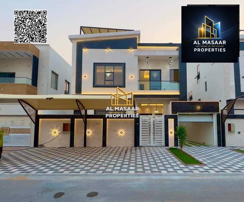 Villa for sale in the heart of Ajman, including registration and ownership fees, ready to move in, freehold ownership for all nationalities.