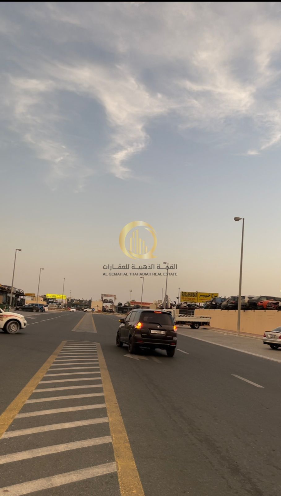 For sale: industrial land in Al-Hano Al-Jaleel, Al-Sajaa Industrial Area, main street 36. Freehold ownership for all nationalities. Area: 20,000 squar