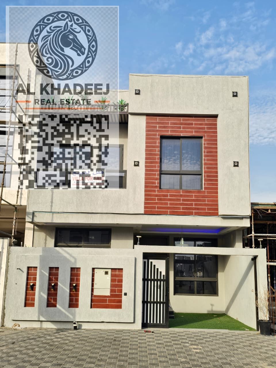 For sale: Luxurious 3-story townhouse with high-end finishing, fully furnished, in Al Zahiyah area, Ajman, next to Mohammed Bin Zayed Road.