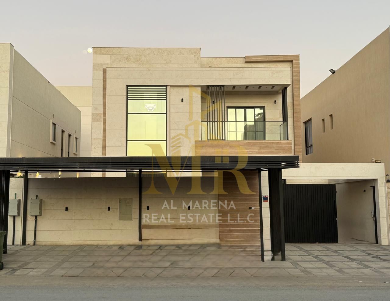 Villa for rent in Al Yasmin | 5 master bedrooms | Majlis and living room | Maid's room | Spacious courtyard | Central air conditioning | AED 130,000