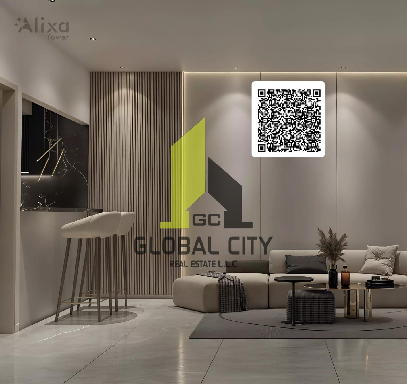 Studio Apartment for Sale – Alixa Tower, Ajman