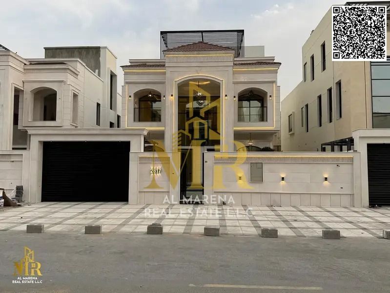 Villa for sale in Al Bahia – 5 master bedrooms | Majlis and 2 living rooms | 2 floors and roof | Area 3,225 sq ft