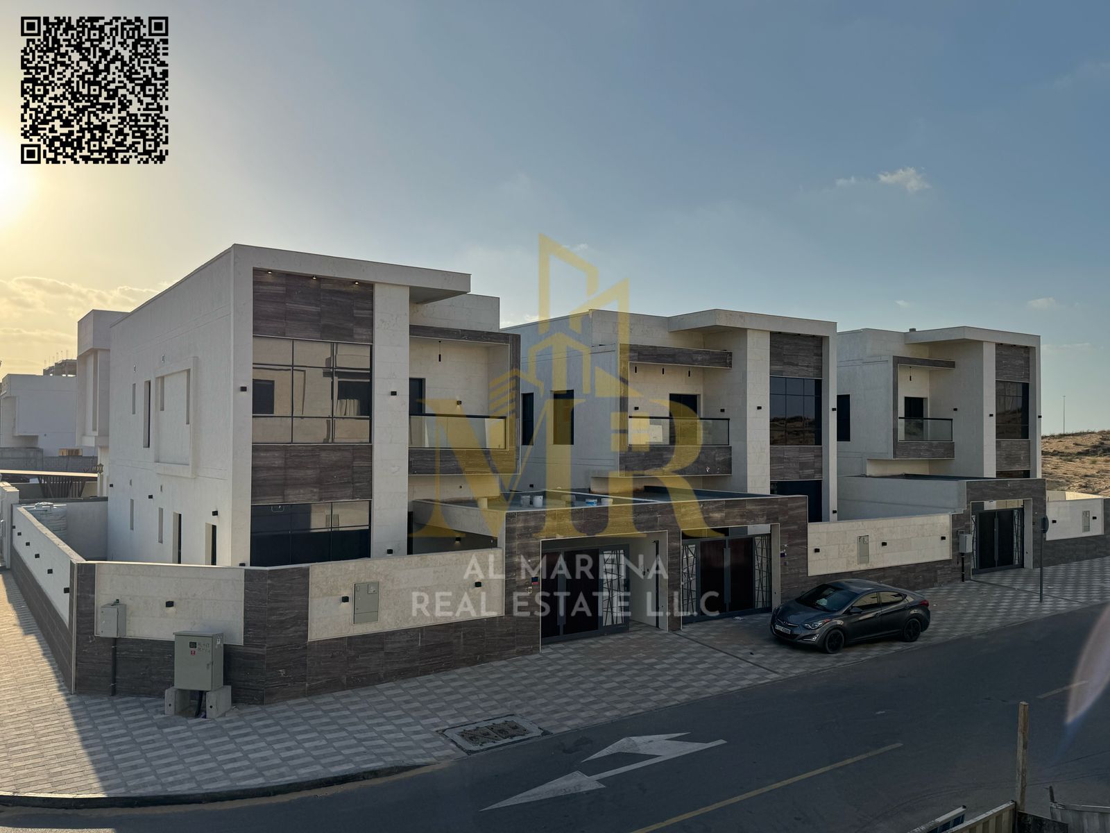 A villa with a price including electricity, water and air conditioning on the main street, ready to move in, in the most prestigious areas of Ajman. F