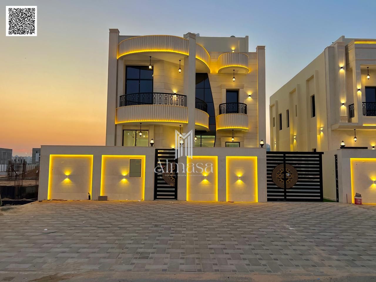Luxury villa for sale with an elegant and distinctive design in Ajman, Al Helio 2 area.