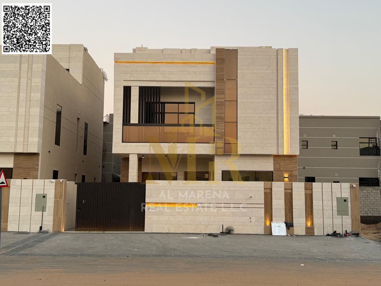 For Sale – Modern Villa in Al Yasmeen (Behind the Park) – Ajman | 6 Master Bedrooms | Elegant Majlis | Family Living Room | Modern Kitchen | Two Fl