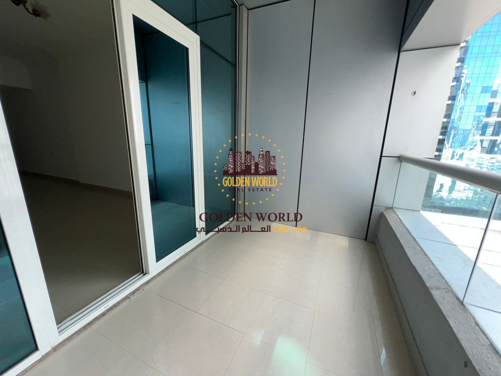 Three-bedroom apartment with living area in Zakhir, master and maid’s rooms, balcony with open sea view, spacious layout for families