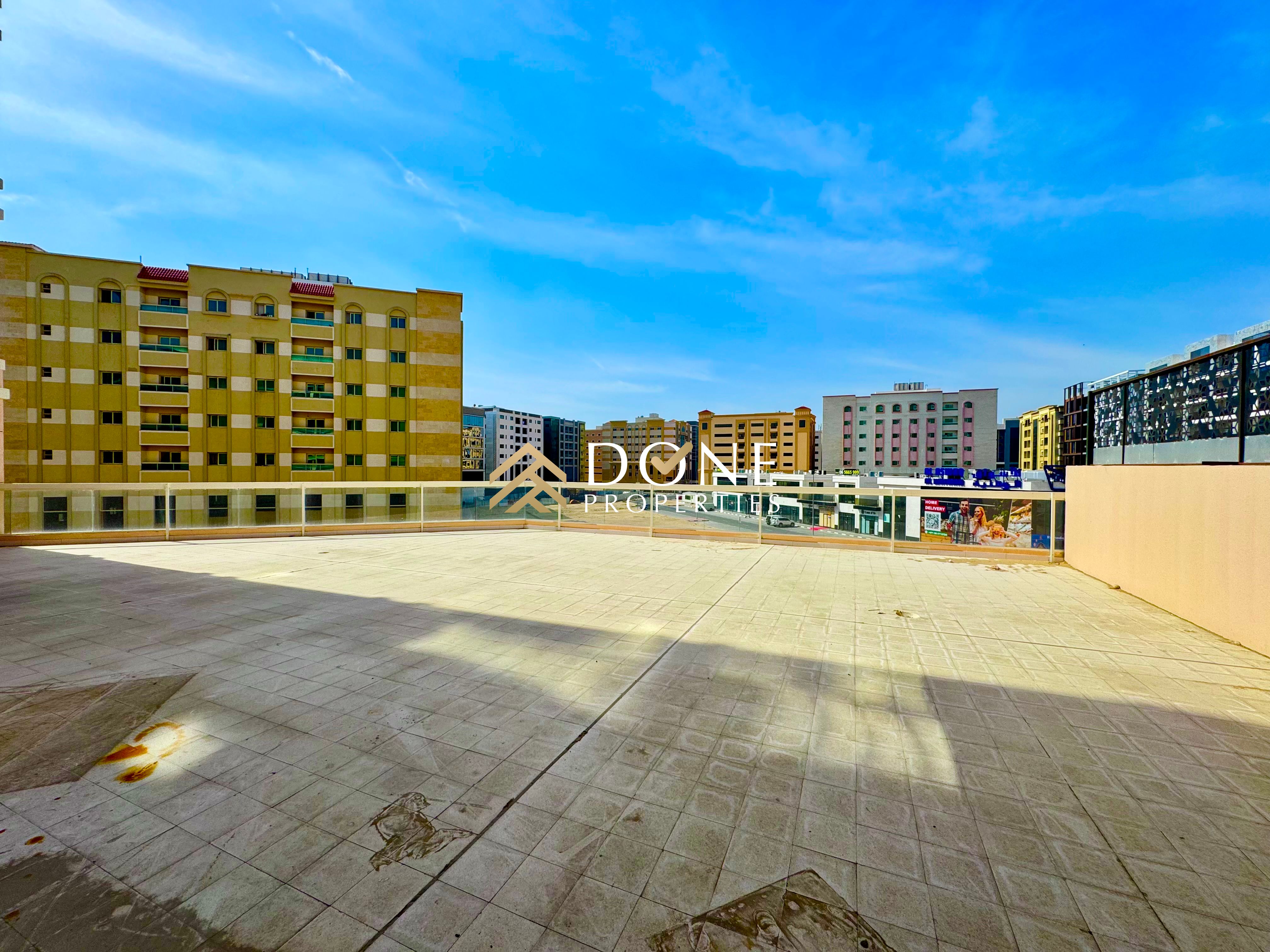 BRAND NEW BUILDING! With skyline terrace 2BHK ,grand view appartment !both rooms are master bedrooms wardrobes and with covered parking
