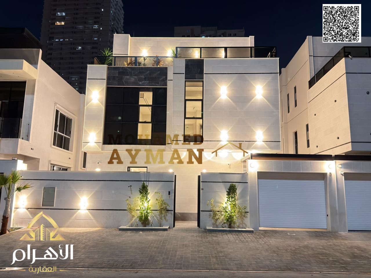 Luxury Villa for Sale in Al Amerah – Swimming Pool & Gym – 2 Floors + Rooftop – Ready to Move In