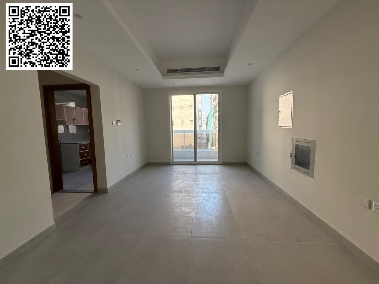 First occupancy | Excellent finishing | One bedroom and living room | Two bathrooms | Balcony with open view | Central air conditioning | Prime locati