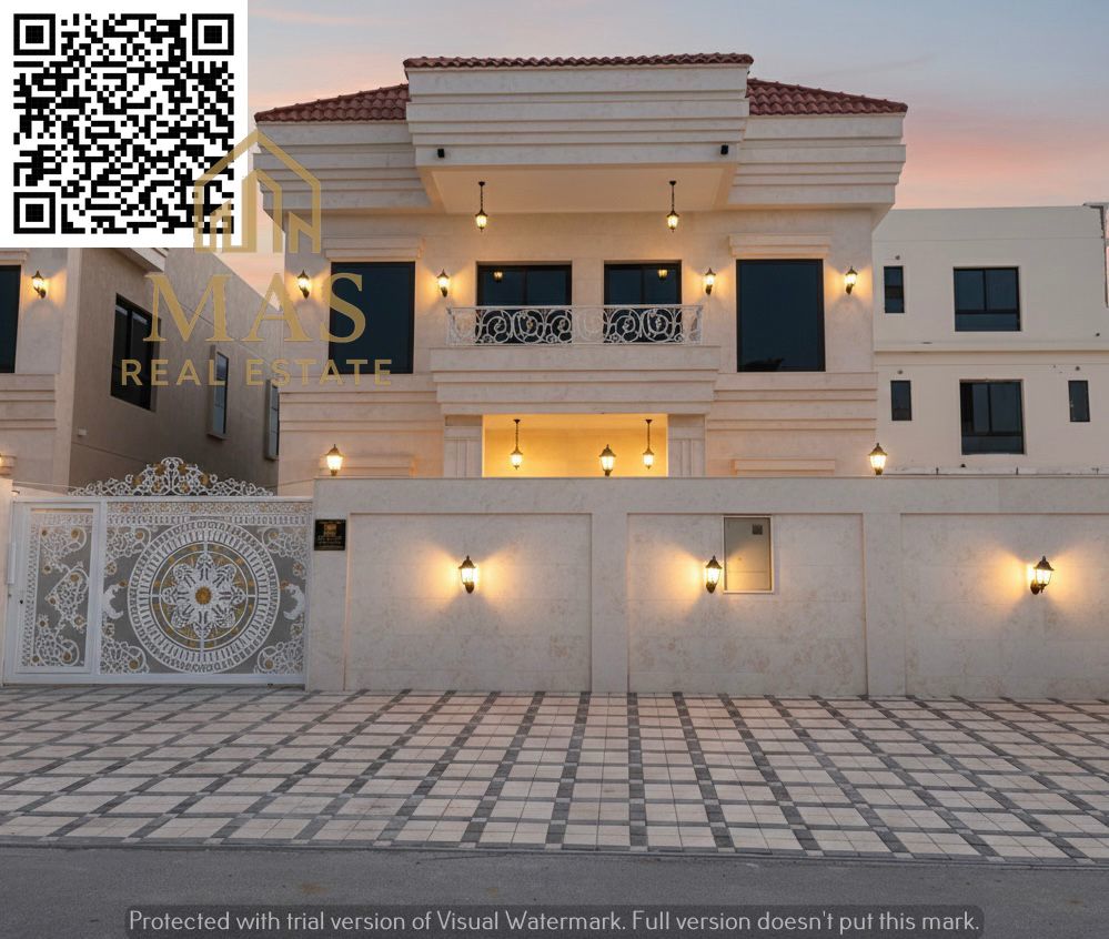 One of the most luxurious villas in Ajman for sale in a prime location on the main street. | Bank financing available with flexible payment plans. Sei