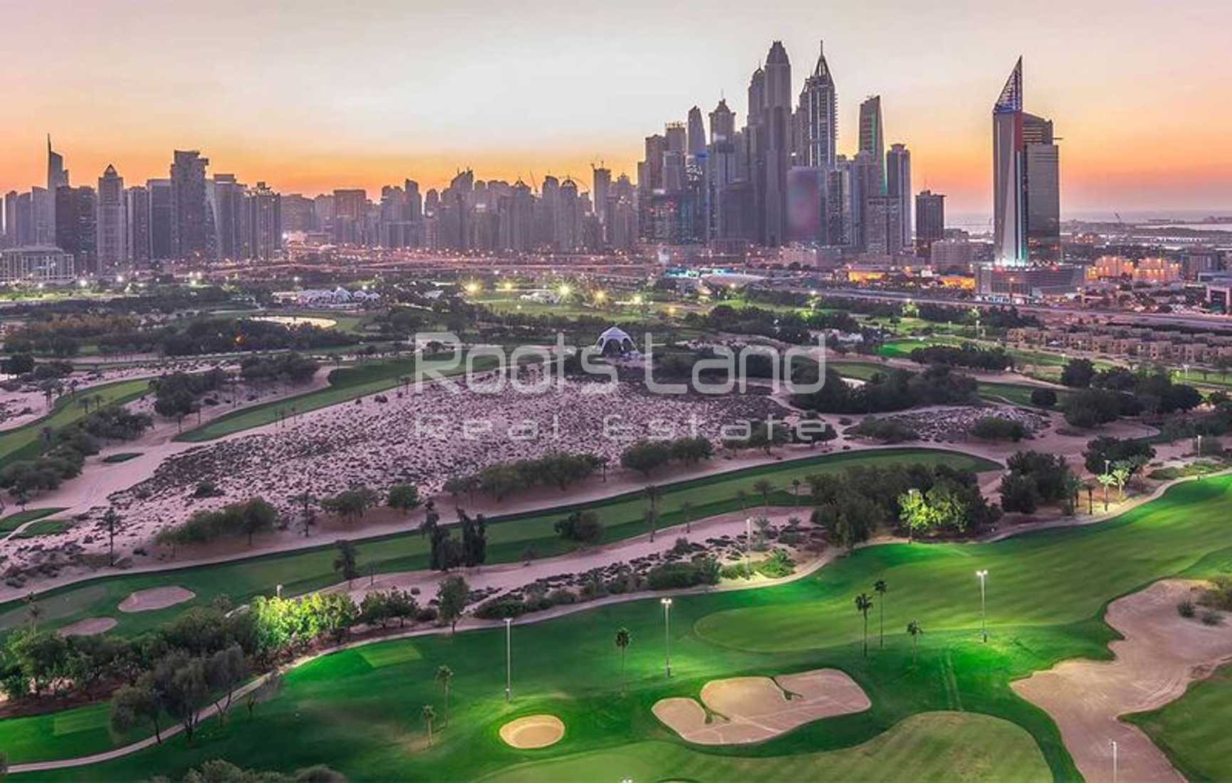 Overlooking Emirates Golf Course| Big Size |Rented