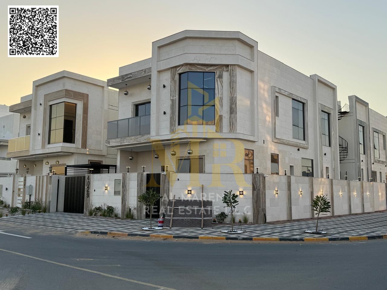 • For sale: A super deluxe residential investment villa with marble cladding.
