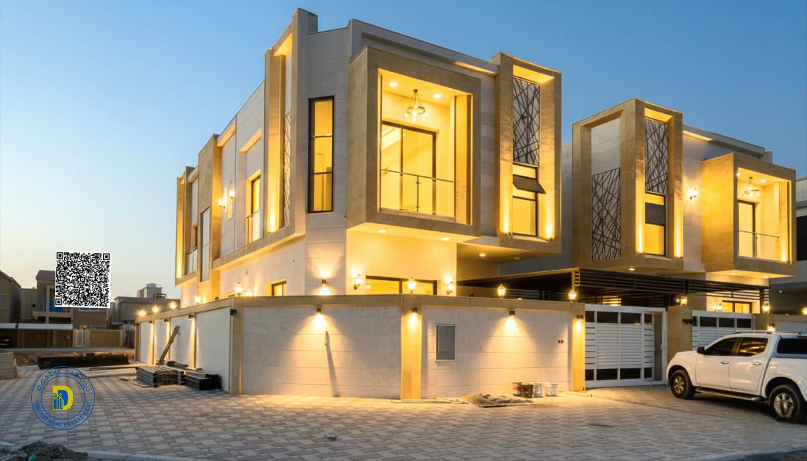 For those seeking luxury, a 5-bedroom villa in Al Mowaihat 3, Ajman, with super deluxe finishing, a prime location, bank financing, and freehold .