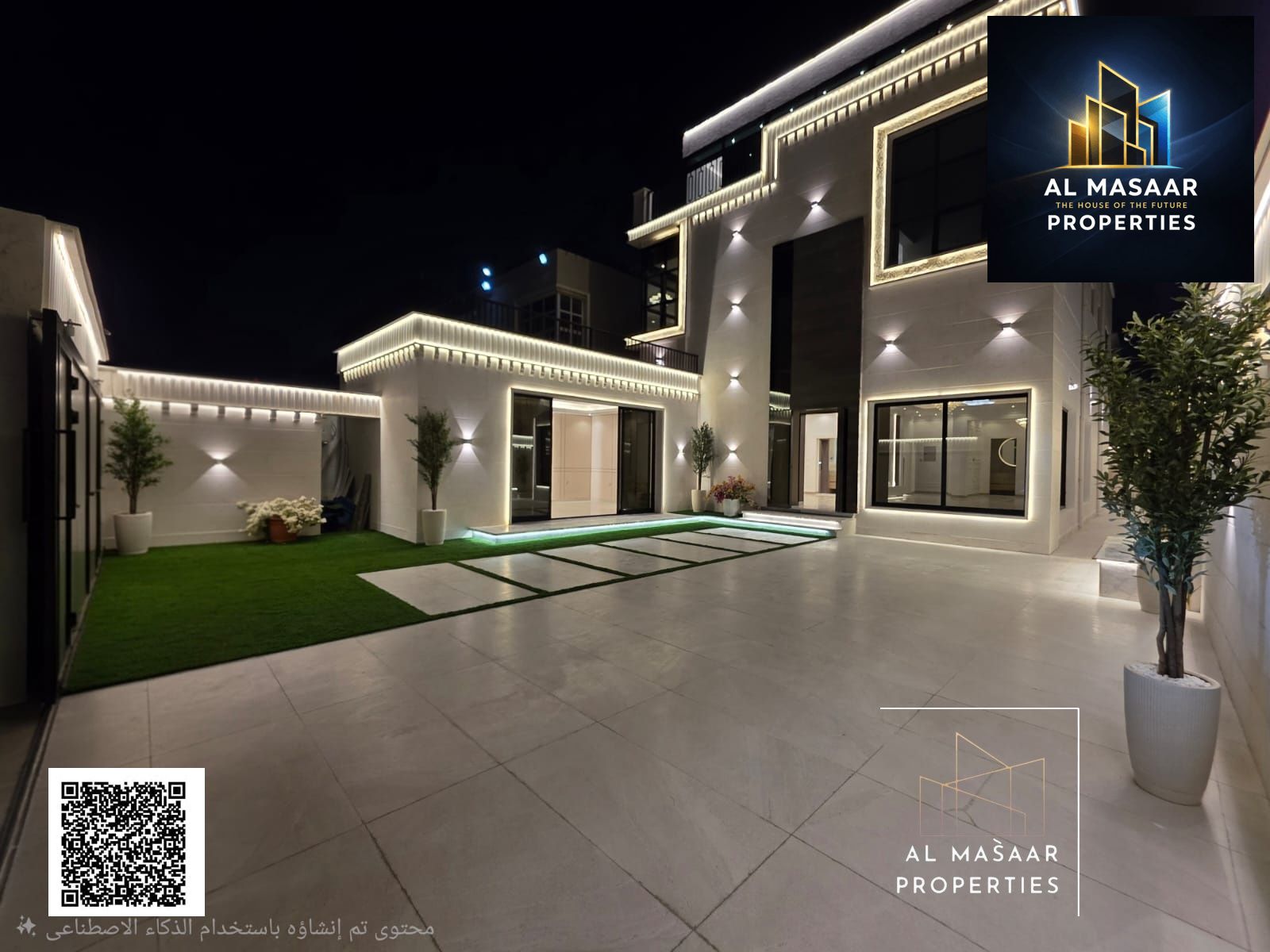 Own a two-story villa with a roof, external annex, and garden, finished to a high standard, with all utilities (electricity, water, and air conditioni