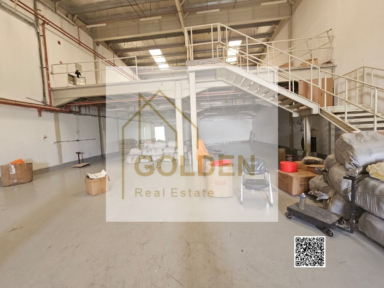 Practical Mezzanine Warehouse Ready for Use for Annual Rent in Umm Al Quwain Industrial Area