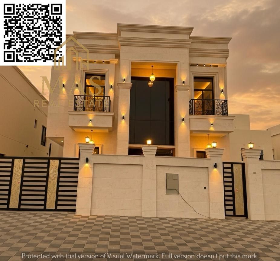 One of the most luxurious villas in Ajman for sale in a prime location overlooking the main street. Registration and ownership fees are included. | Ba