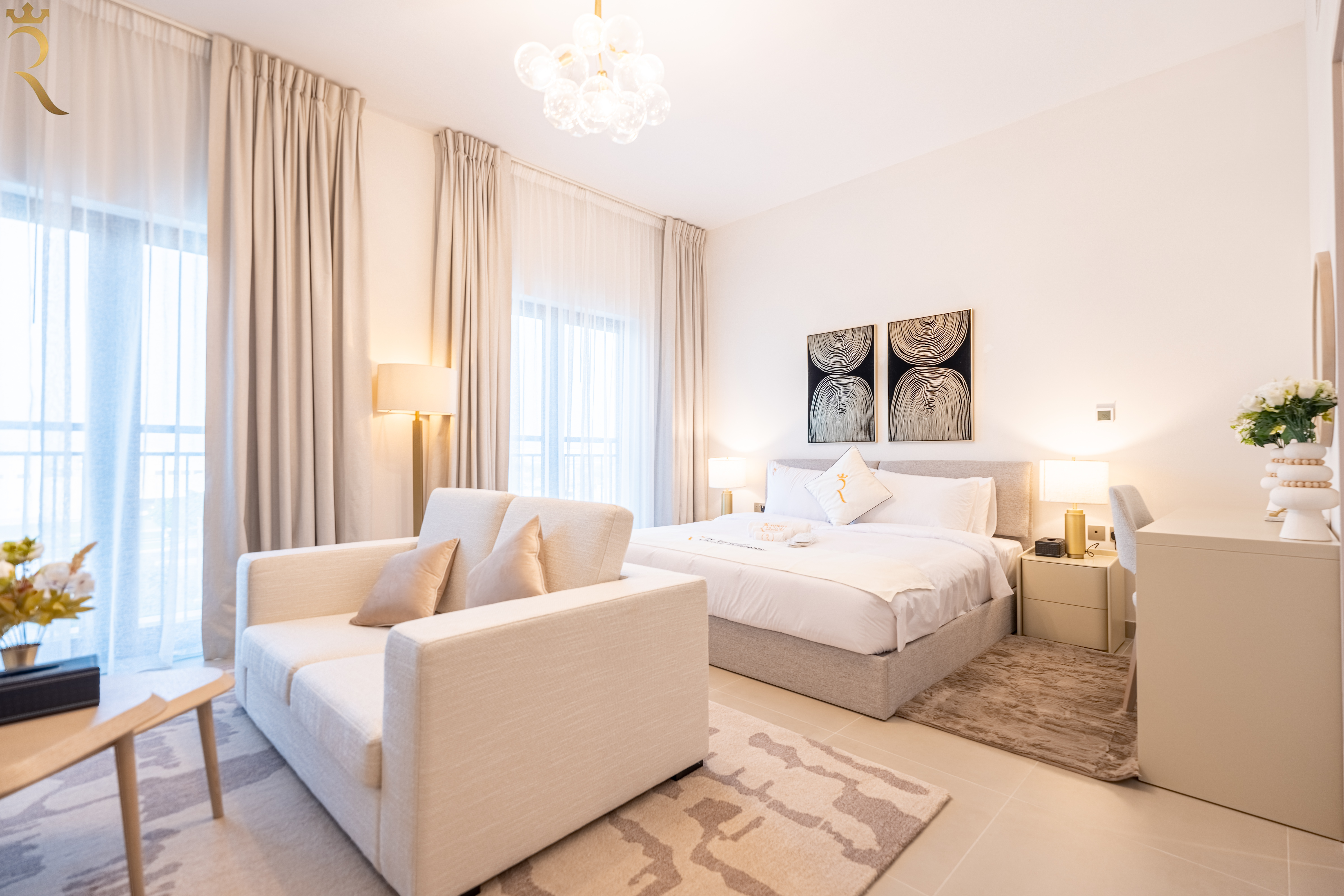 Serene Modern Studio | Yas Island Escape