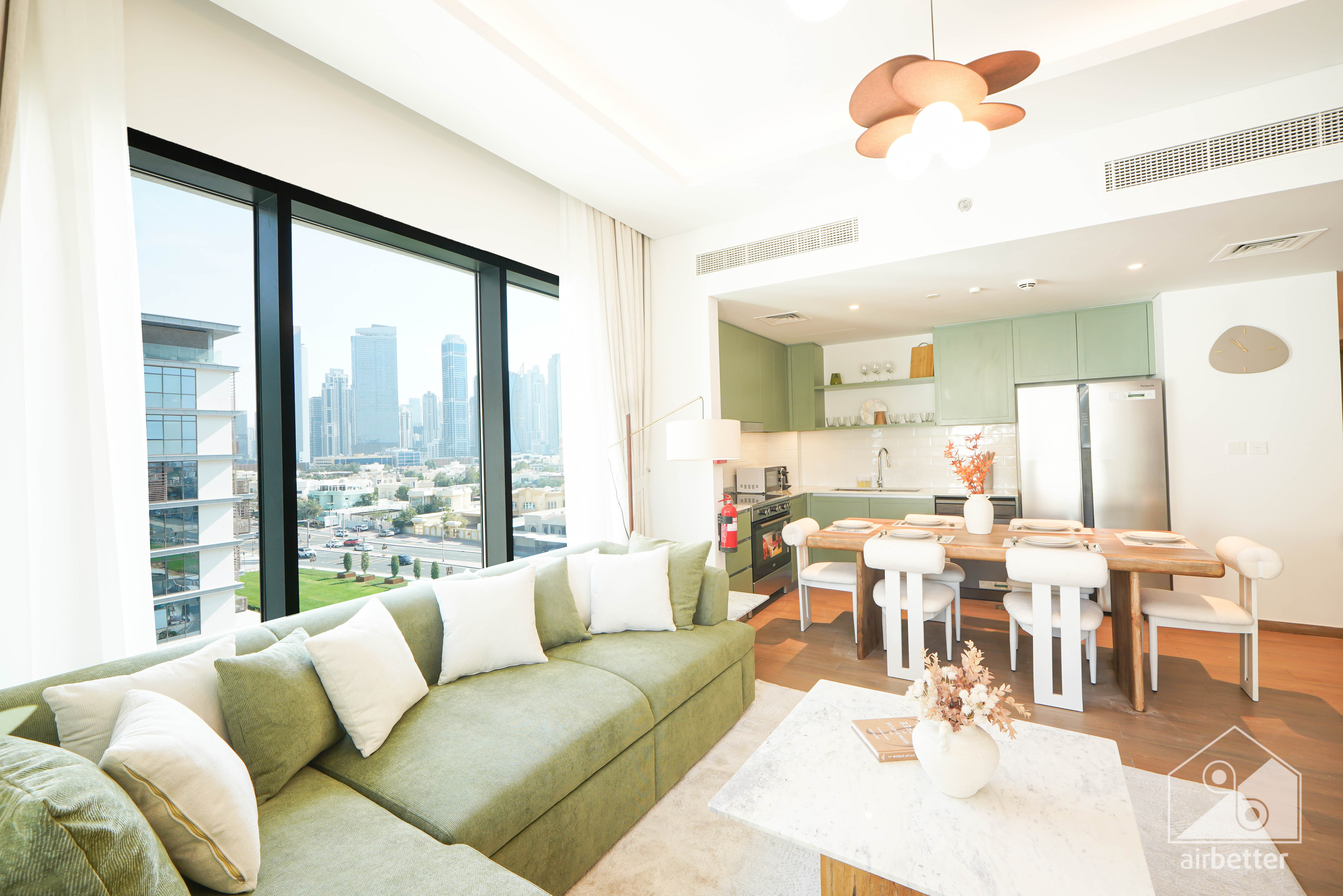 Yearly Rental l 0 commission | Stunning 2BR with Burj Khalifa View | Celadon 2, City Walk