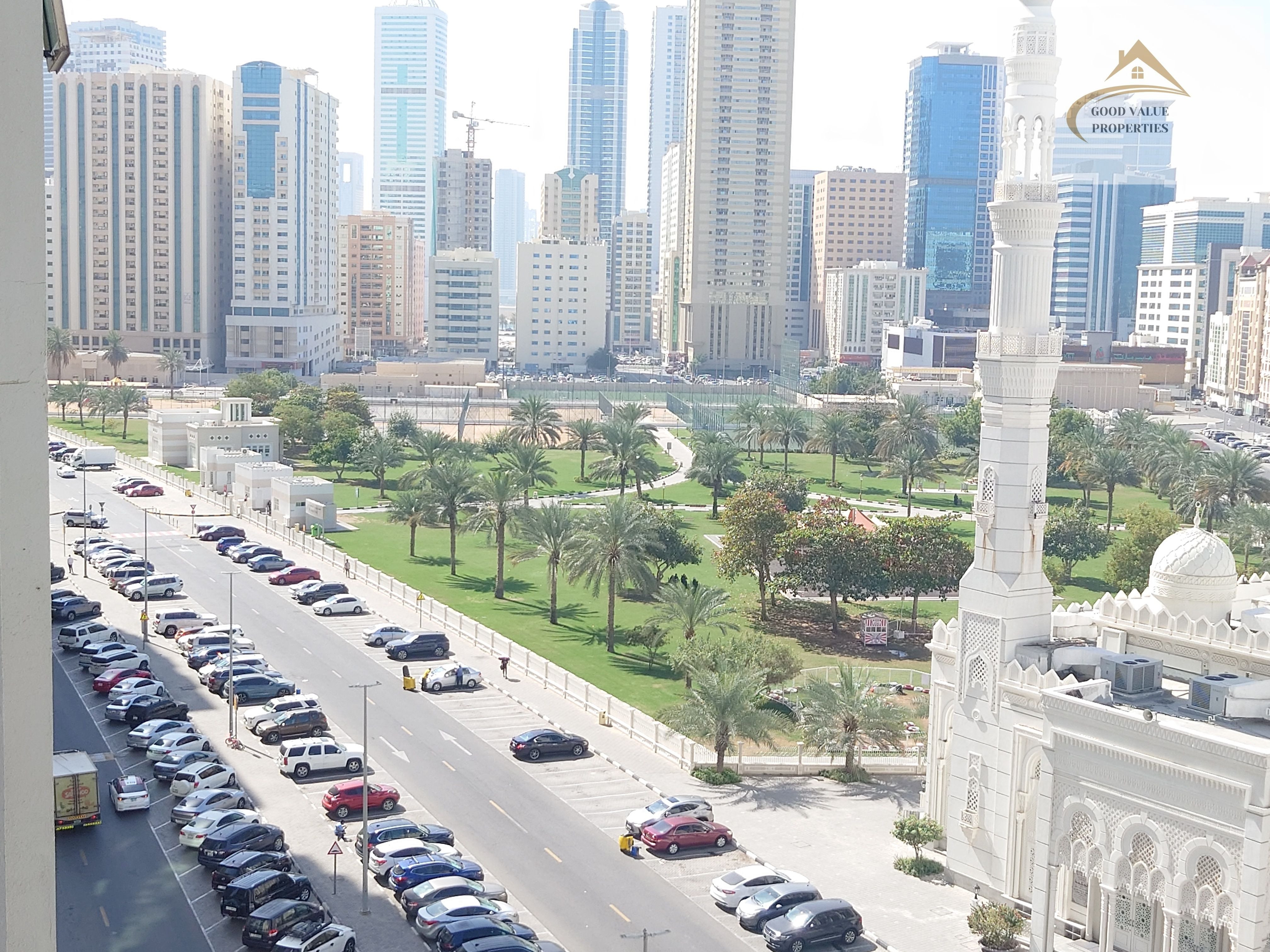 LAHWISH 2 BHK JUST 50K TWO BALCONIES NEAR SAFIA PARK AND CORNICHE READY YO MOVE
