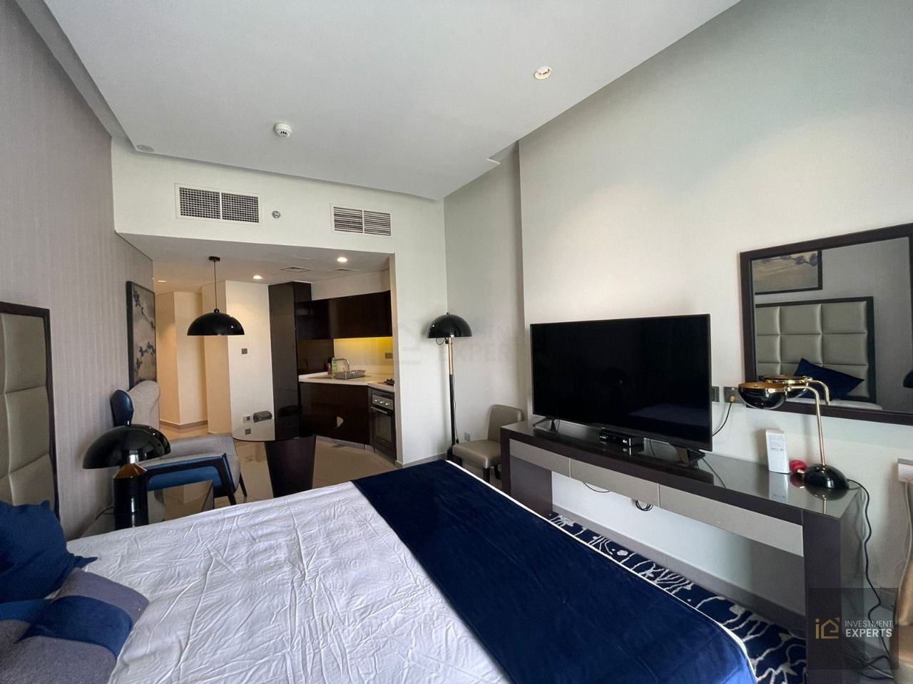 Fully Furnished Studio Apartment for Rent | Majestine by Damac | Higher floor