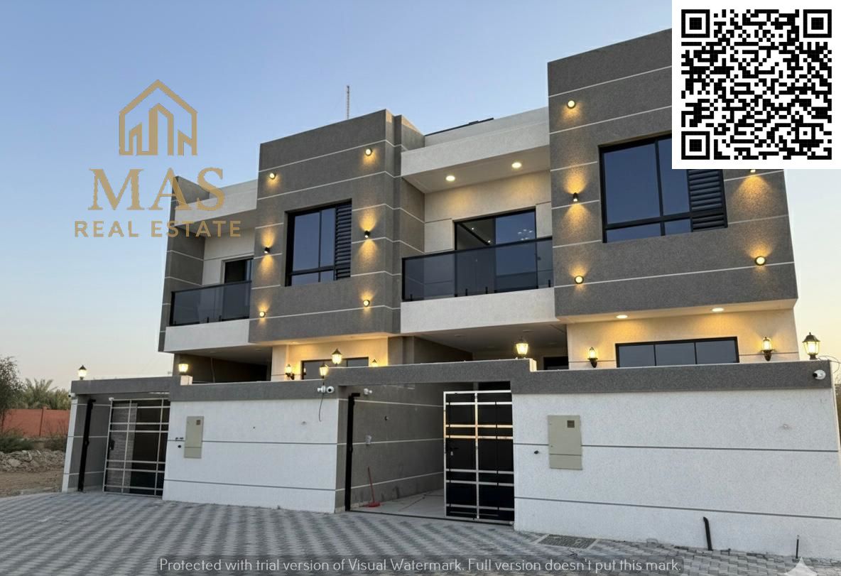 Distinguished townhouse in Al Helio 1 with an 18-meter setback – 5 master bedrooms and modern finishing, including registration and ownership fees.