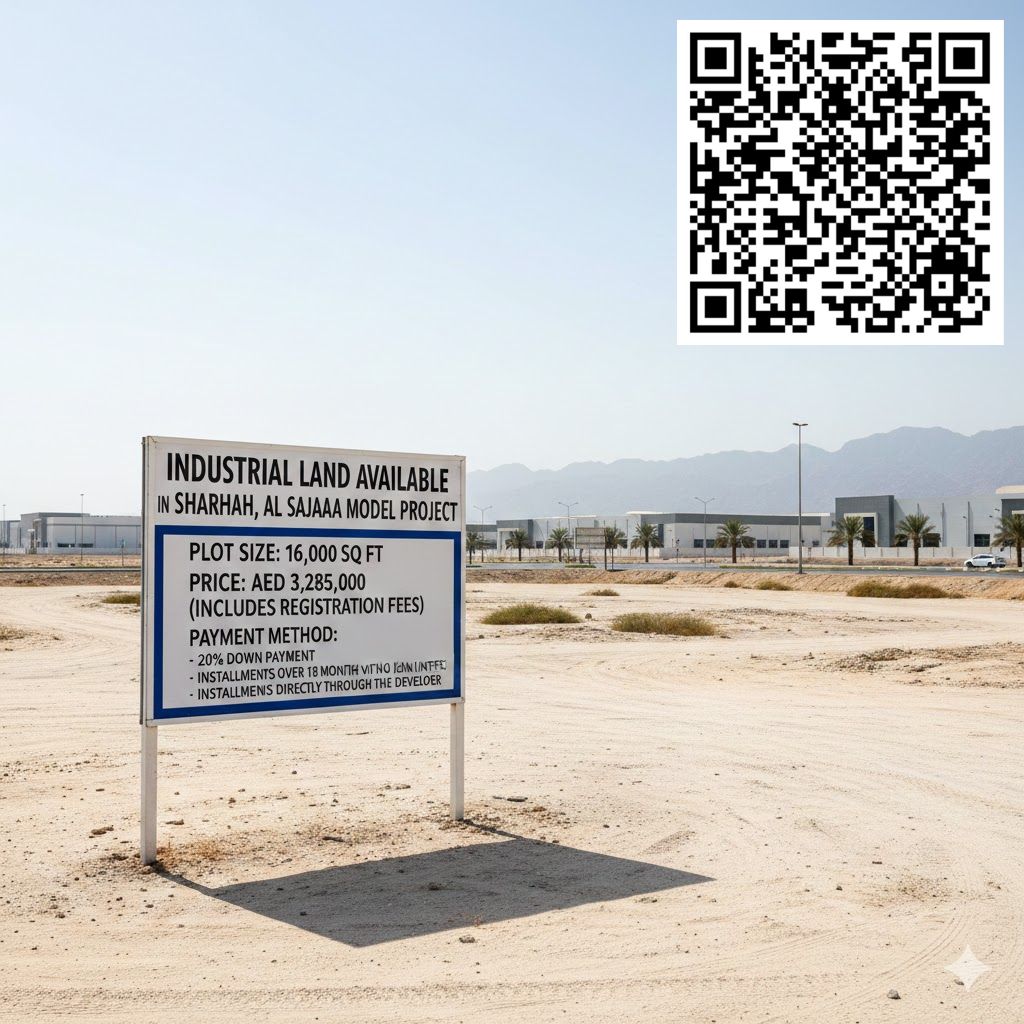 Industrial Plots for Sale – Al Sajaa Model Project, Sharjah A great investment opportunity in Al Sajaa Model Industrial Project – Sharjah, offering