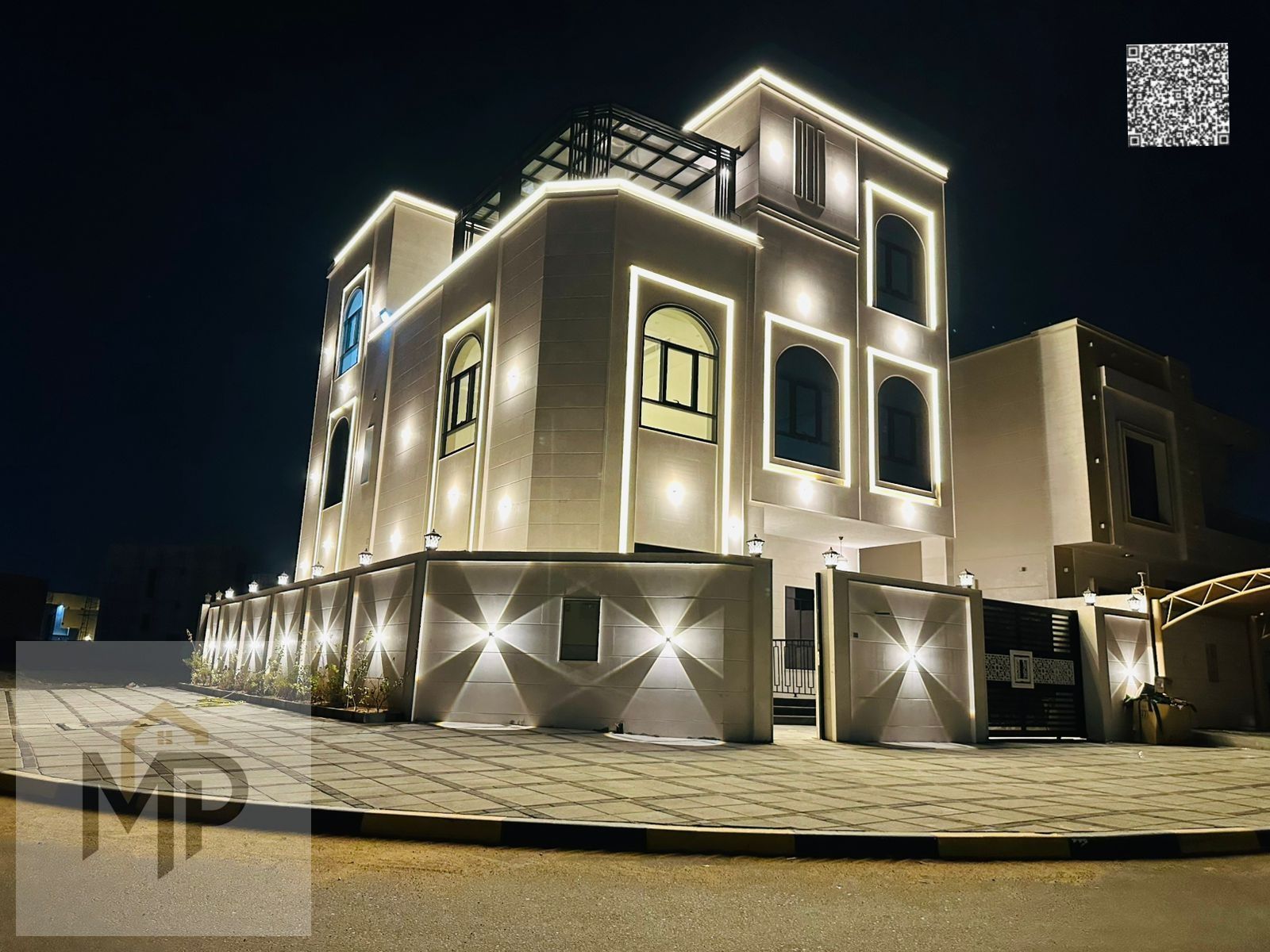 Corner villa with high area and finishes for sale, including registration fees and a special discount for cash