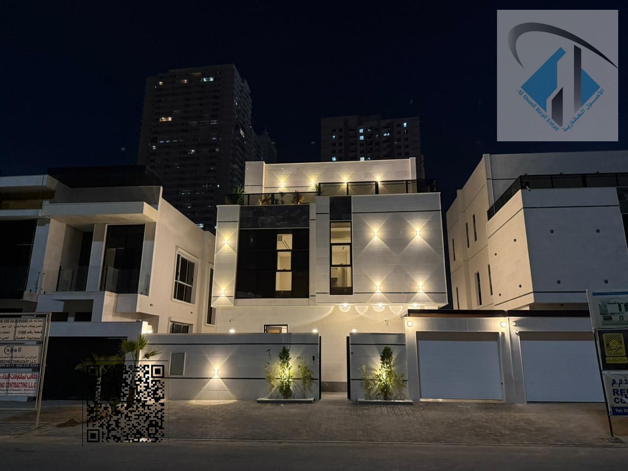 Luxury villa in Al-Amrah,6 rooms, swimming pool and roof, including electricity, water and air conditioning