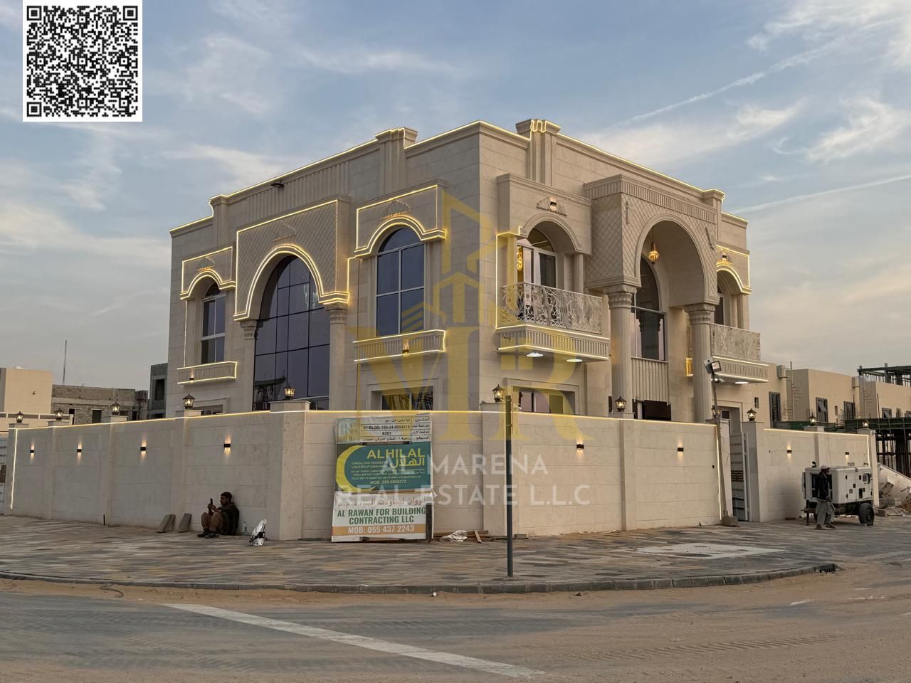 Villa in one of Ajman's most prestigious areas, distinctive design, includes a swimming pool, registration fees, freehold ownership for all nationalit
