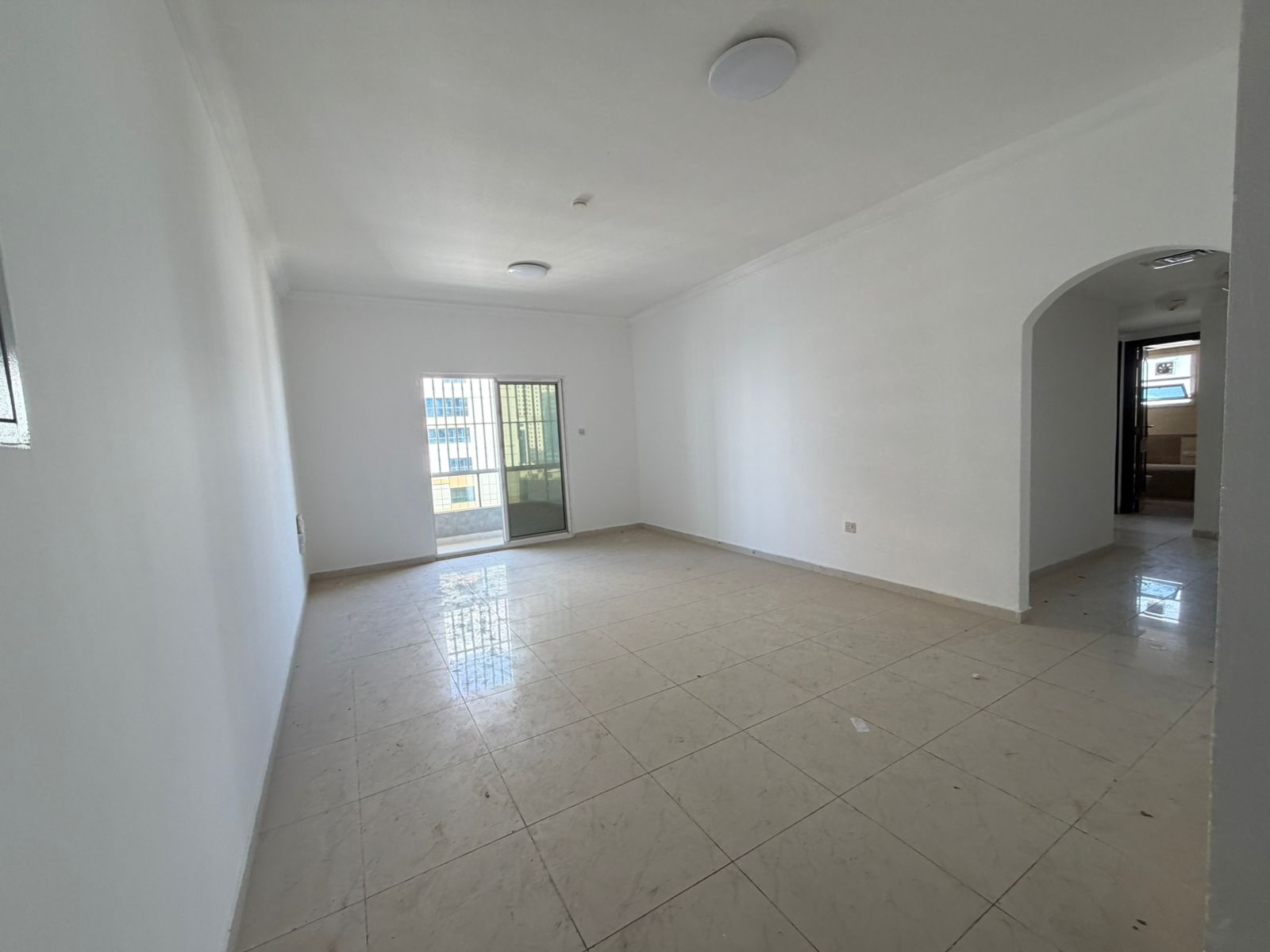 Open view with balcony | Spacious | Maid’s room | Near Dubai exit | Family tower | Free maintenance | Central AC - gas