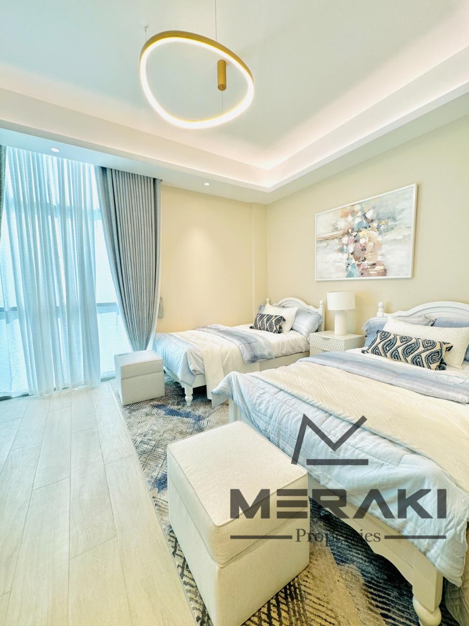 2bhk for freehold ownership at Creek Towers, first payment 126,200 AED, no commission or registration fees