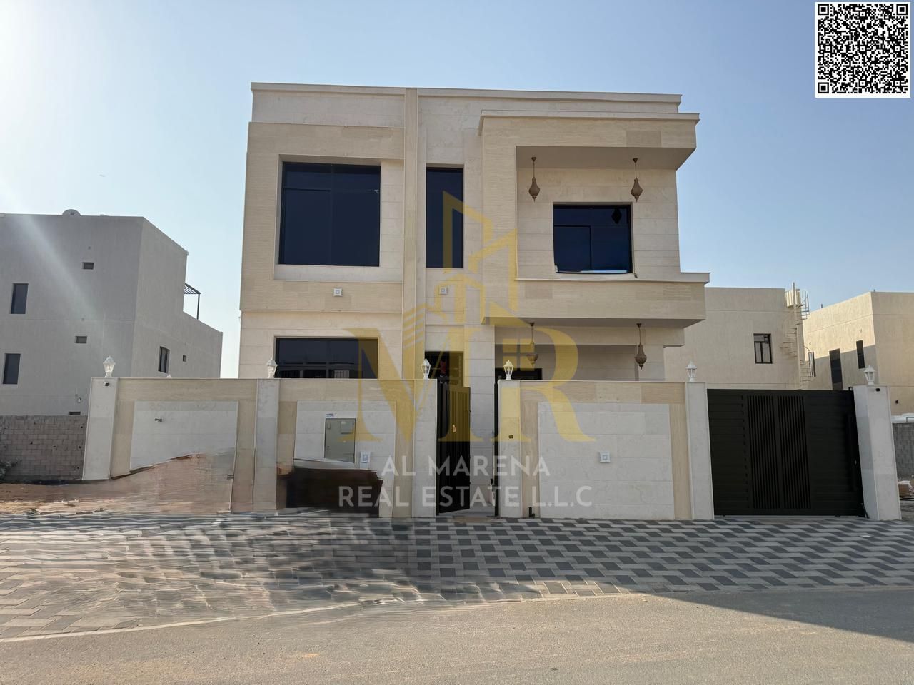Luxury Villa for Sale in Al Zahia – Street and Lane | 5 Master Bedrooms | Two Floors + Rooftop with Air Conditioning Included